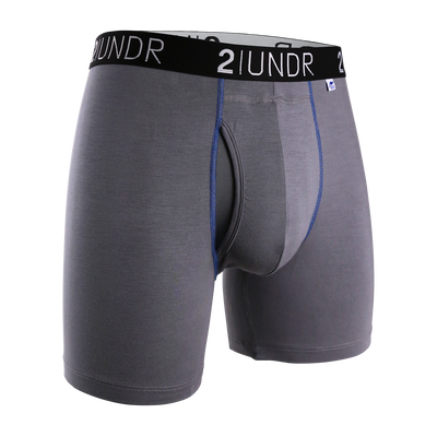 Swing Shift 6" Boxer Brief - 3 Pack Boxset - Black/Grey/Navy