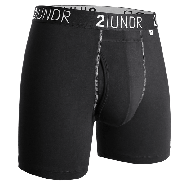 Swing Shift 6" Boxer Brief - 3 Pack Boxset - Black/Black/Black S - 2UNDR ANZ