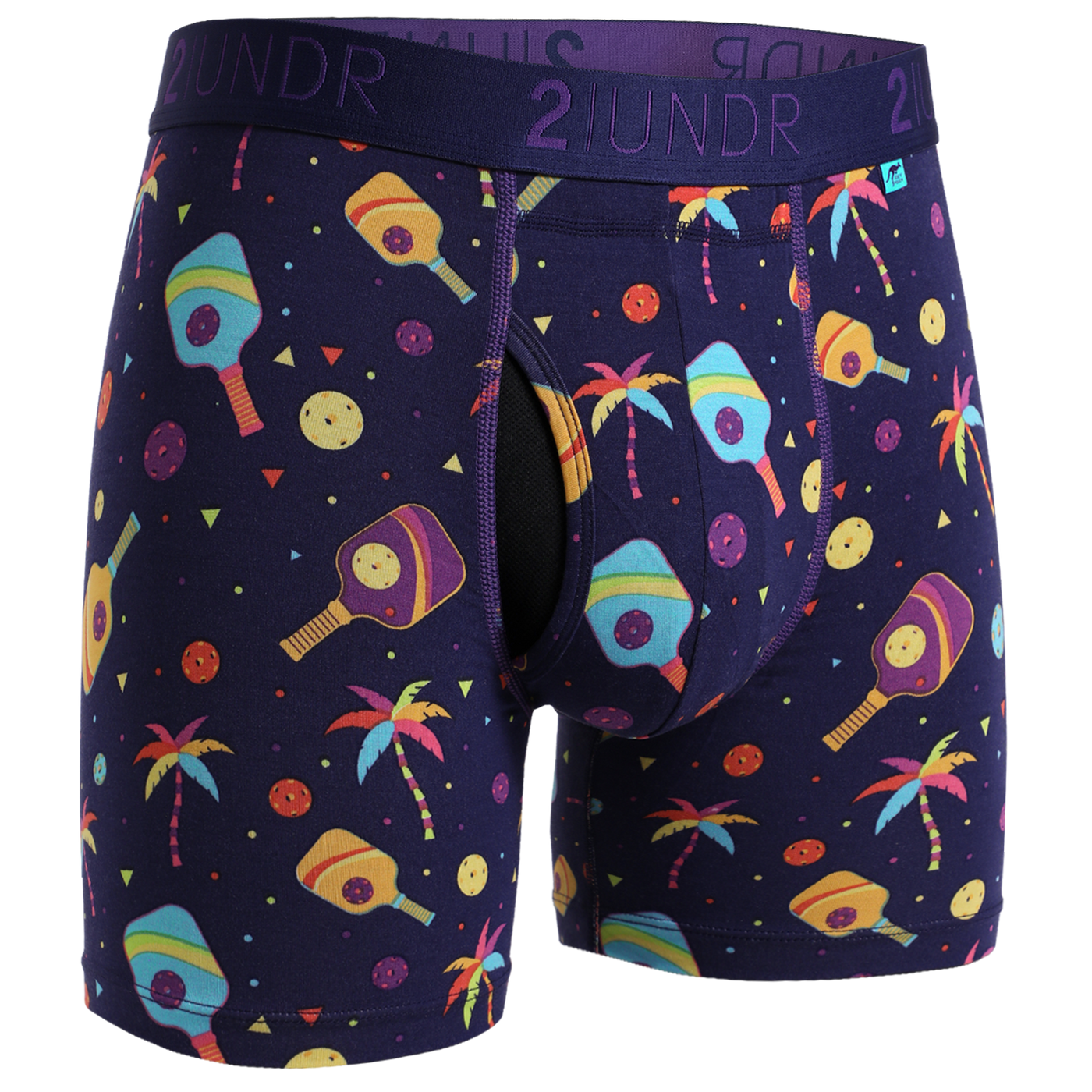 Swing Shift 6" Boxer Brief - 3 Pack Boxset - Pickle Balls/Deuce/Pickle Ball Paradise