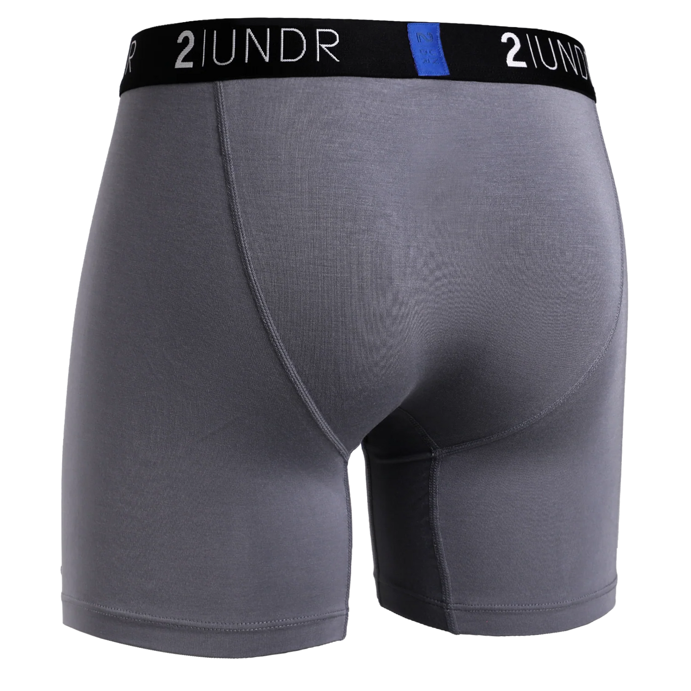 Swing Shift 6" Boxer Brief - Grey/Blue