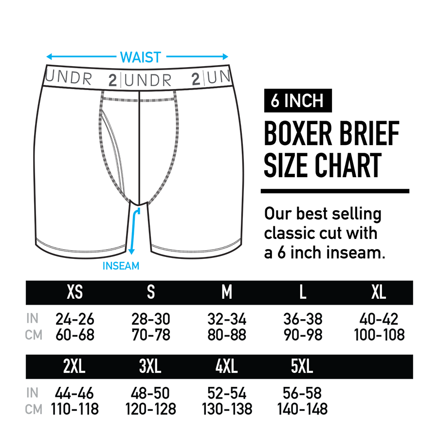 Swing Shift 6" Boxer Brief - Diamond